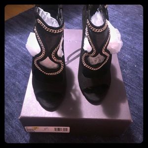 Brian Atwood Shoes - Black Open Toe Booties (size 8) - Brian Atwood Brian Atwood Shoes - Black Open Toe Booties (size 8) - Brian Atwood